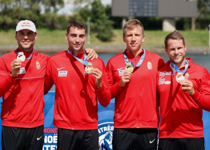 Hungary take K4 gold in Montreal Hungary K4 Montreal
