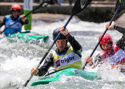 Isak Ohrstrom June 2023 tacen kayak cross slalom