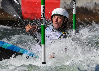 Italy Stefanie Horn Augsburg slalom 2022