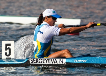 Kazakhstan Natalya Sergeyeva canoe sprint K1
