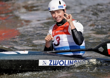 Klaudia Zwolinska had a clean run in Bratislava 