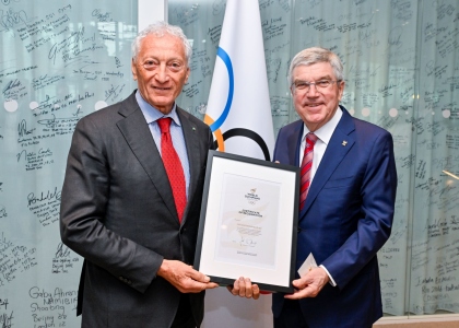 ICF Luciano Buonfiglio award IOC Thomas Bach