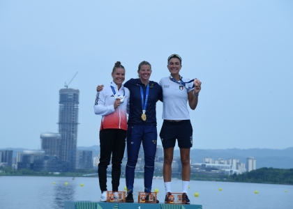 Melina Andersson won her first gold medal at The World Games in Chengdu