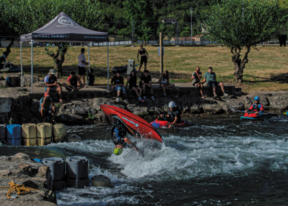 Millau hosted development camp alongside world cup Millau Canoe Freestyle