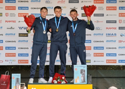 Nicolas Gestin podium France canoe slalom Prague 2025