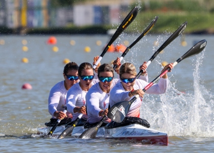 Poland women K4 canoe kayak sprint Szeged 2024