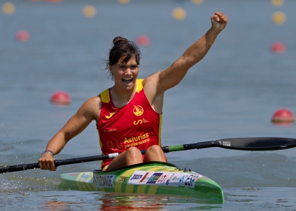 Spain's Sara Ouzande secured the women's K1 200m title Sara Ouzande Spain kayak sprint Szeged 2026