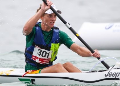 South Africa Michelle Burn canoe ocean racing