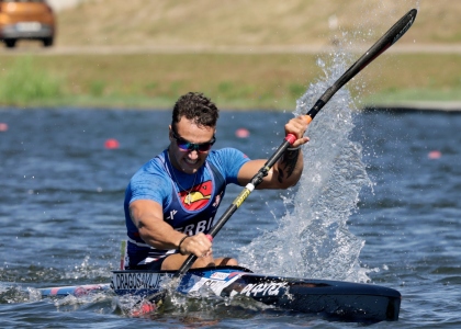 Strahinja Dragosavljevic Serbia Montemor 2025 kayak sprint