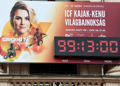 Szeged countdown clock 2019 world championships