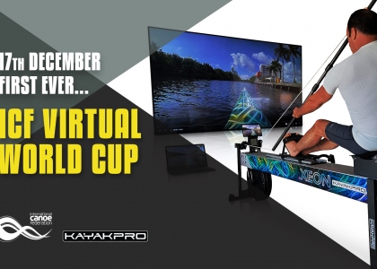 ICF Virtual World Cup Kayak Pro Online Ergometer Competition Canoe Paddle Event