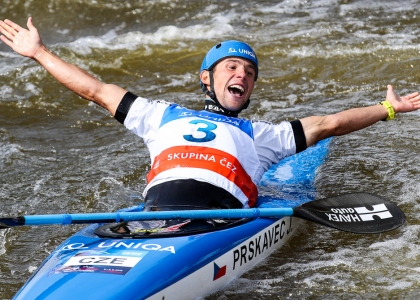 Czech Jiri Prskavec men's K1 Prague world cup 2019