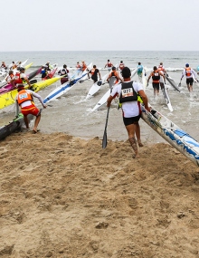 Ocean Racing Beach Shot