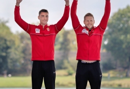 Hungary’s Levente Kurucz and Bence Nadas won the men's K2 500m
