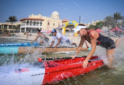 Abu Dhabi is holding the 2025 ICF SUP World Championships Abu Dhabi SUP World Championships 2025 training