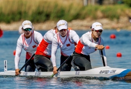 China Women C4 ICF Canoe Sprint World Cup Poznan 2025