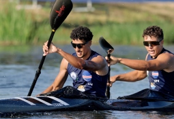 Diogo Araujo and David Costa Cape Verde 2025 Montemor kayak sprint