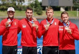 Hungary take K4 gold in Montreal Hungary K4 Montreal