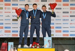 Nicolas Gestin podium France canoe slalom Prague 2025