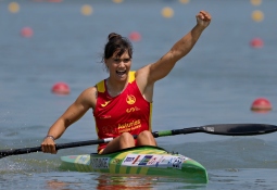 Spain's Sara Ouzande secured the women's K1 200m title Sara Ouzande Spain kayak sprint Szeged 2026