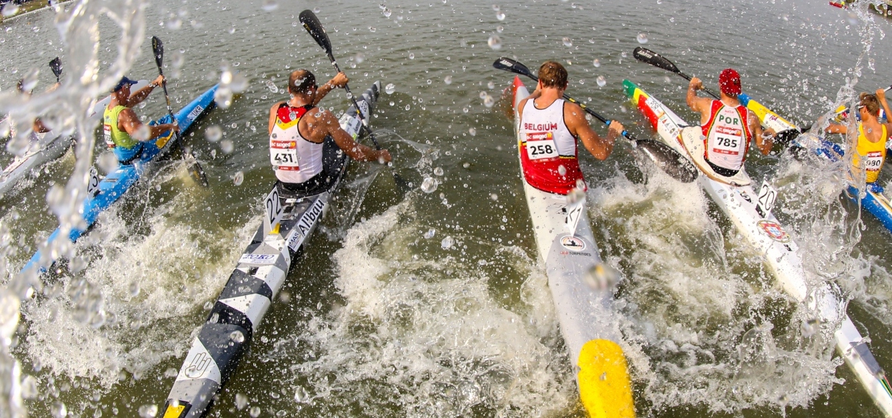 Canoe sprint 5000 metres start