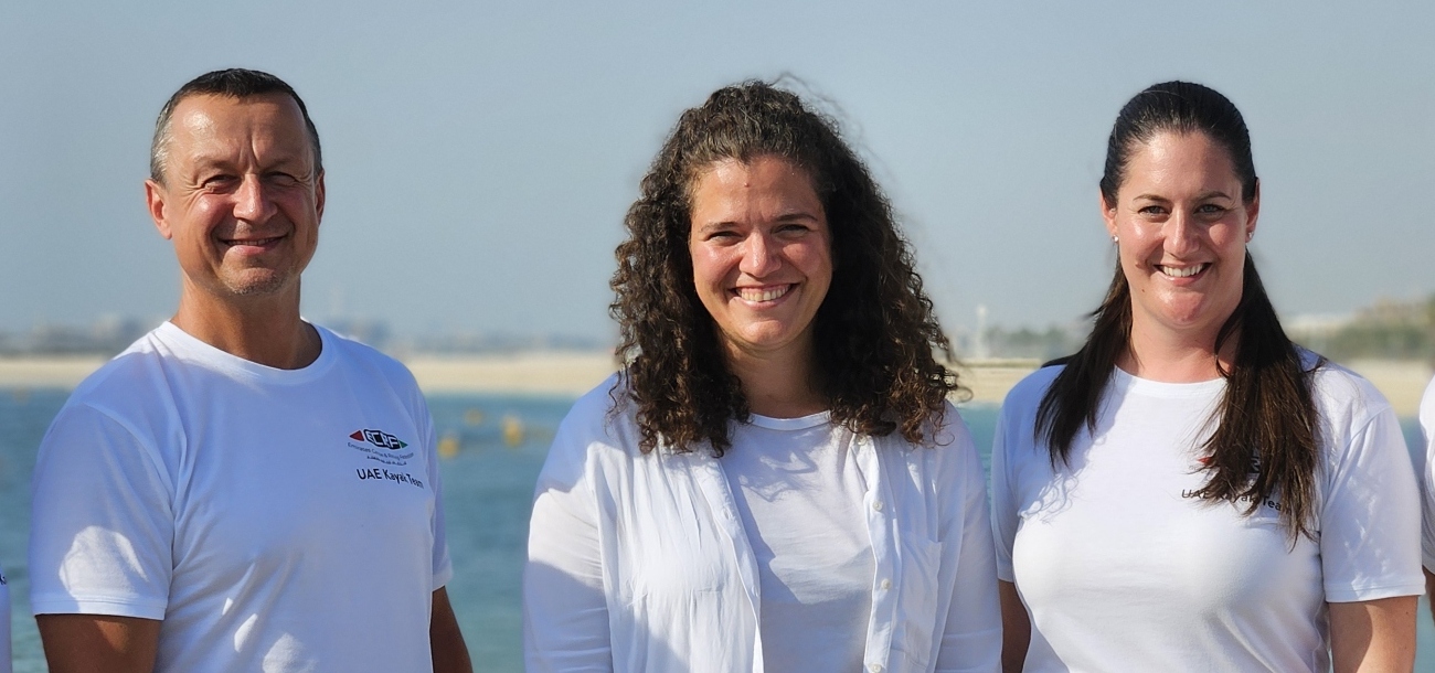 Abu Dhabi is preparing to stage the 2025 ICF SUP World Championships Noemi Horvath UAE site visit ICF SUP World Championships 2025