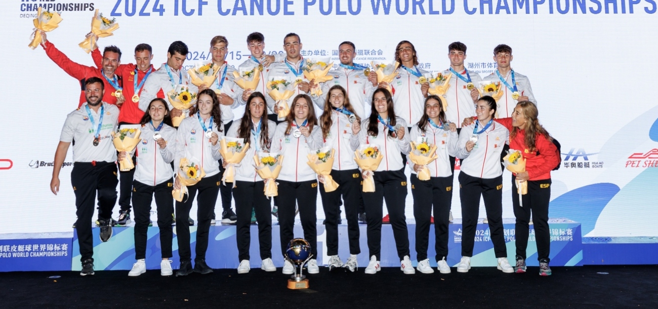 Spain beat Denmark 3-1 in the men's U21 final ICF Canoe Polo World Championships Deqing