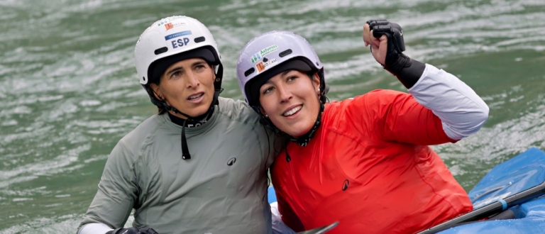 Spaniards dominated the kayak cross in Pau
