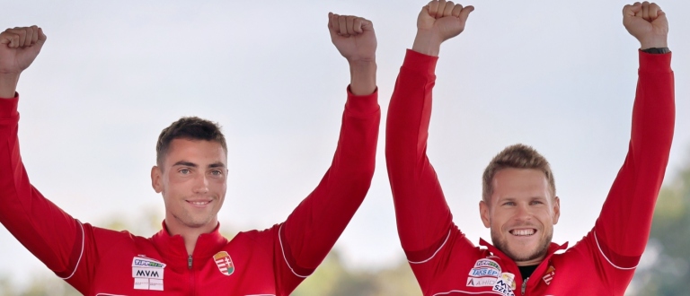 Hungary’s Levente Kurucz and Bence Nadas won the men's K2 500m