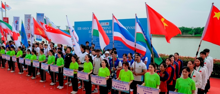 A total of 244 paddlers from 20 countries are competing in China