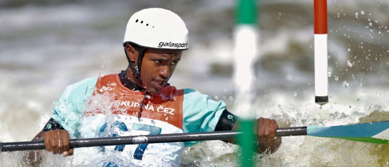 Aar Magan Djibouti kayak slalom Prague 2025