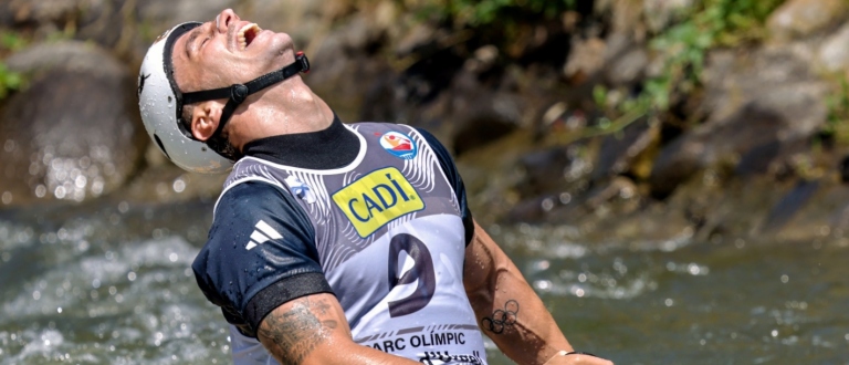 Adam Burgess won C1 silver at the season-opener in La Seu