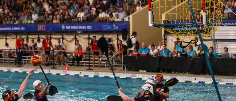 Canoe polo crowd Birmingham