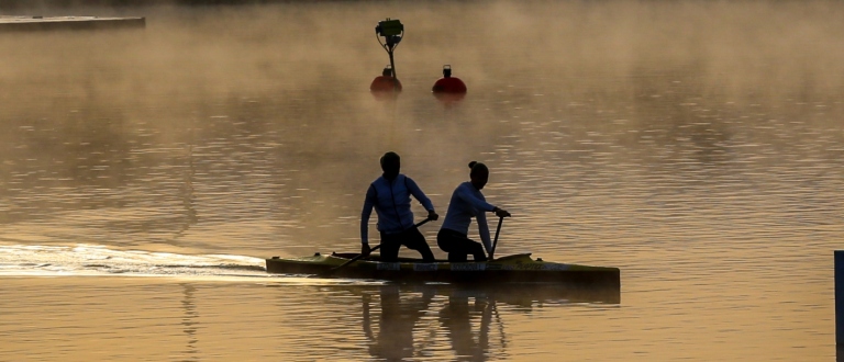 Canoe silhouette