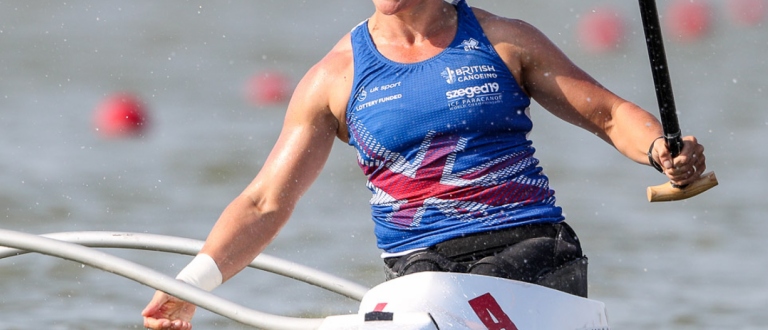 Great Britain Emma Wiggs paracanoe VL2 Szeged 2019