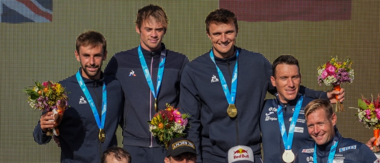 France podium Sydney 2025 canoe teams