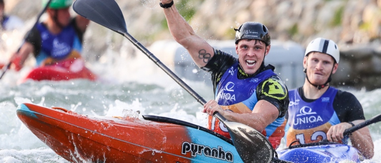 Great Britain Joe Clarke extreme slalom Bratislava 2021