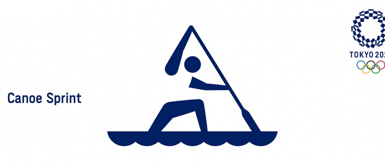 Tokyo 2020 Olympics Canoe Sprint Pictogram