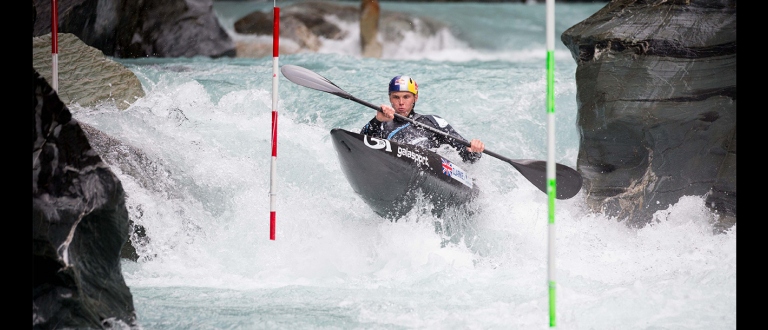 Joe Clarke (GBR) K1M in New Zealand 