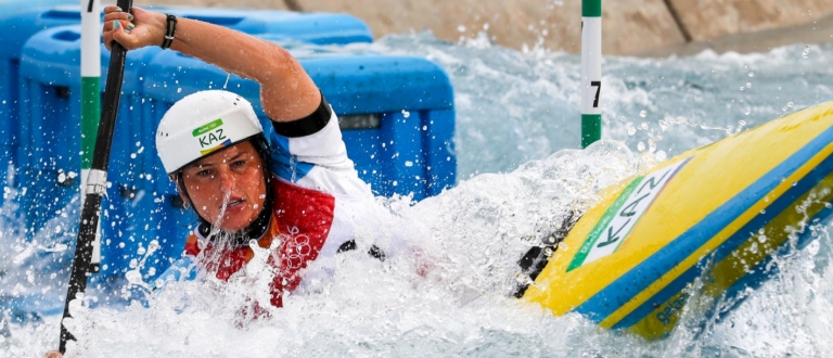 Kazakhstan Yekaterina Smirnova canoe slalom