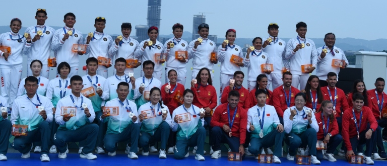 Indonesia won a historic Dragon Boat gold medal in Chengdu 