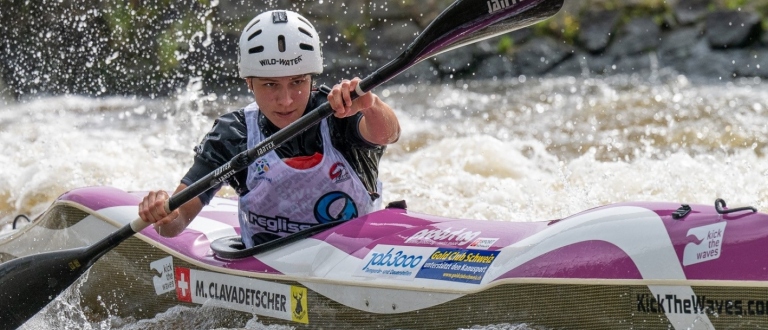 Mona Clavadetscher wildwater canoeing switzerland
