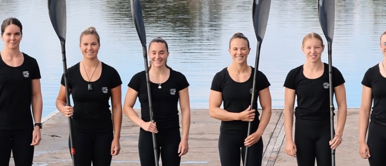 New Zealand Canoe Sprint womens team Paris 2024