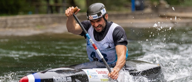 Nicolas Sauteur France wildwater canoeing 2025 Skopje