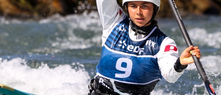 Australian canoe slalom paddler Noemie Fox