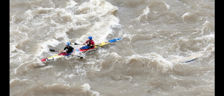 uMzinkhulu River flowing fast in South Africa