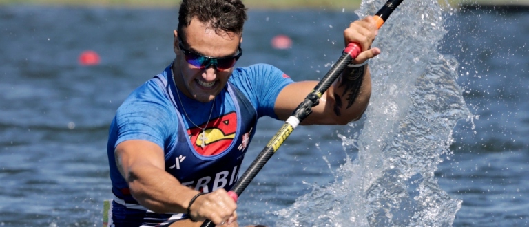 Strahinja Dragosavljevic Serbia Montemor 2025 kayak sprint