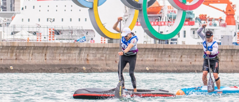 SUP Olympic rings Qingdao China