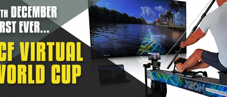 ICF Virtual World Cup Kayak Pro Online Ergometer Competition Canoe Paddle Event