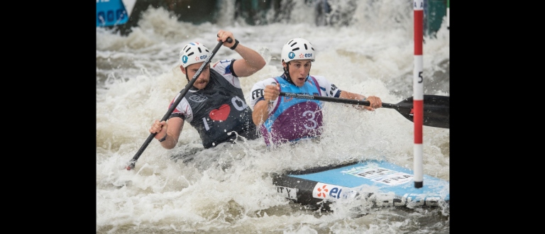 Ives Prigent and Loic Kervella (FRA) U23 C2M World Championships Canoe Slalom 